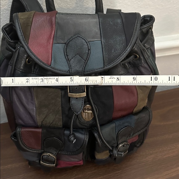 Patchwork Leather Backpack - Picture 7 of 7